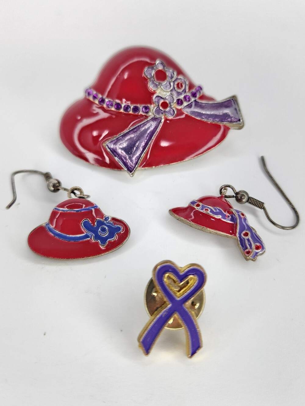 Red Hat Society Jewelry Accessory Lot